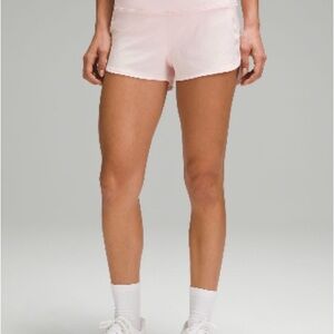 Lululemon Speed Up High Rise Lined Shorts in Strawberry Milkshake - Size 10
